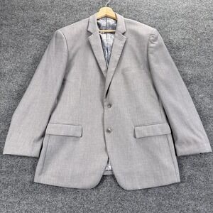 Cardi‎ Blazer Mens 44R Gray Super 150s Aspen6 Paisley Lined 2 Button Sport Coat